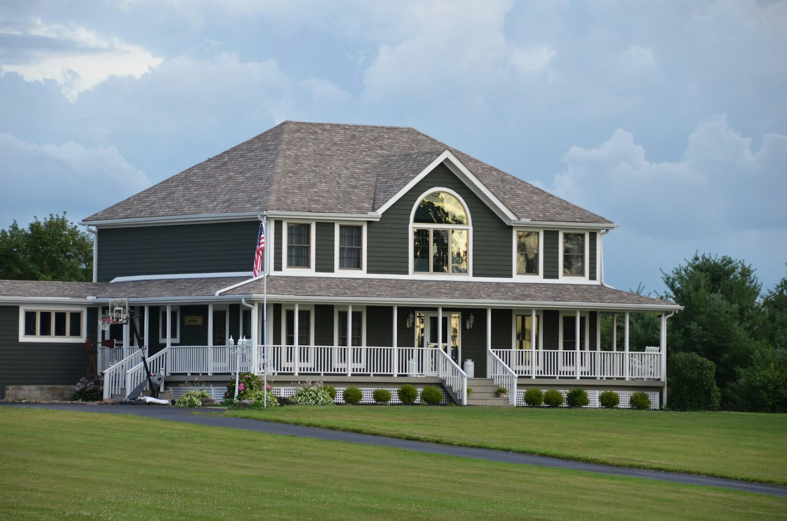 Covered porch roof structure by KP Landscaping in Buffalo NY
