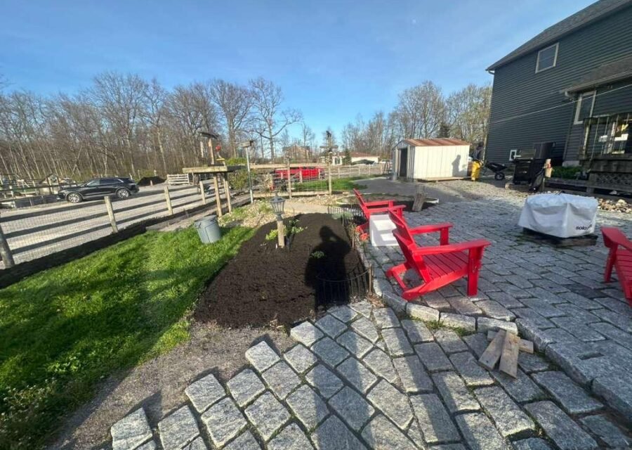 Completed landscaping project by KP Landscaping in Buffalo NY