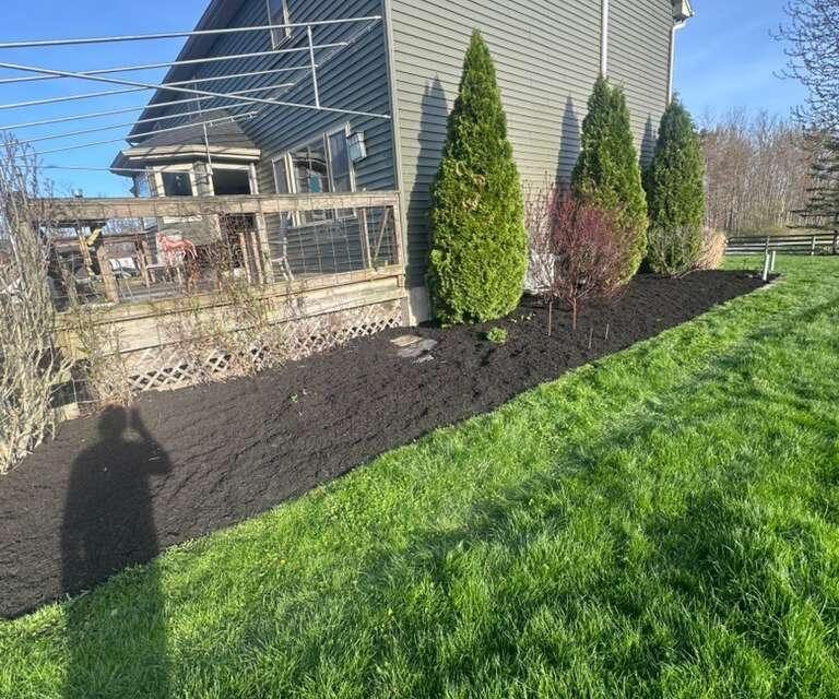 Completed landscaping project by KP Landscaping in Buffalo NY