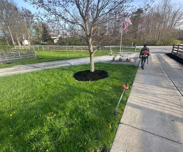 Completed landscaping project by KP Landscaping in Buffalo NY