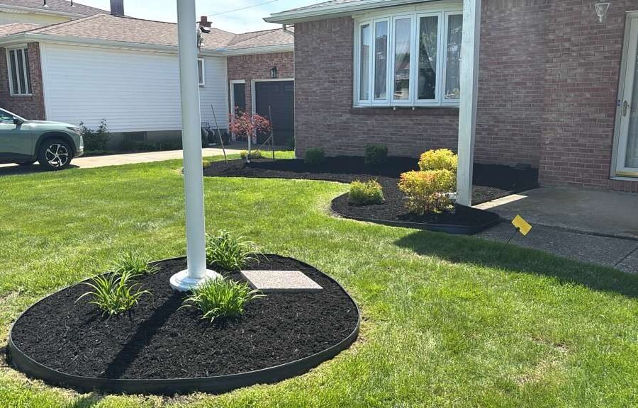 Completed landscaping project by KP Landscaping in Buffalo NY
