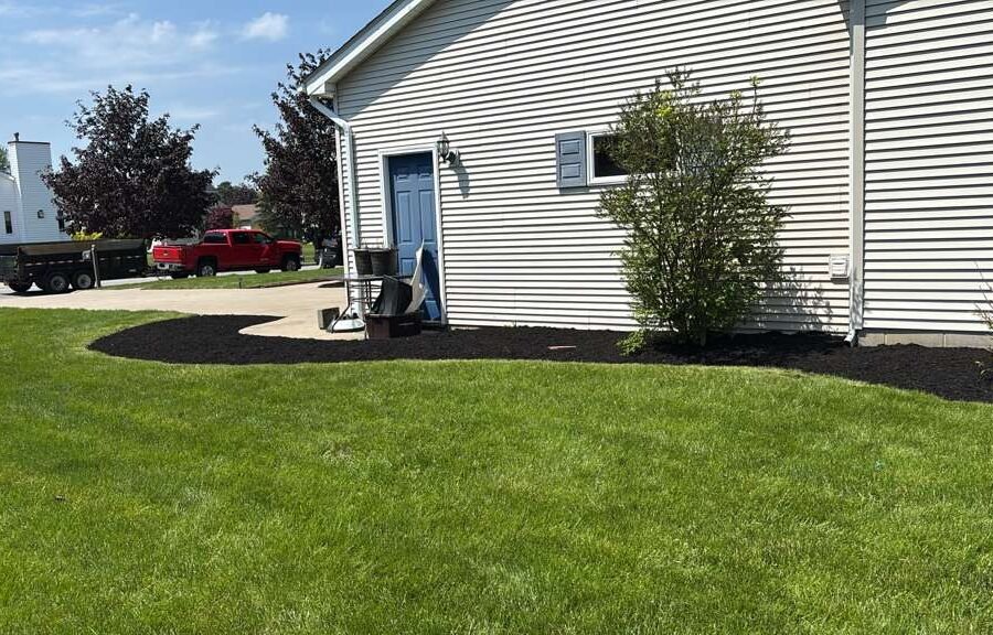 Completed landscaping project by KP Landscaping in Buffalo NY