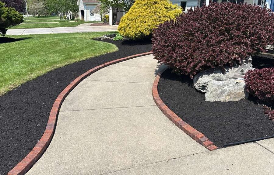 Completed landscaping project by KP Landscaping in Buffalo NY