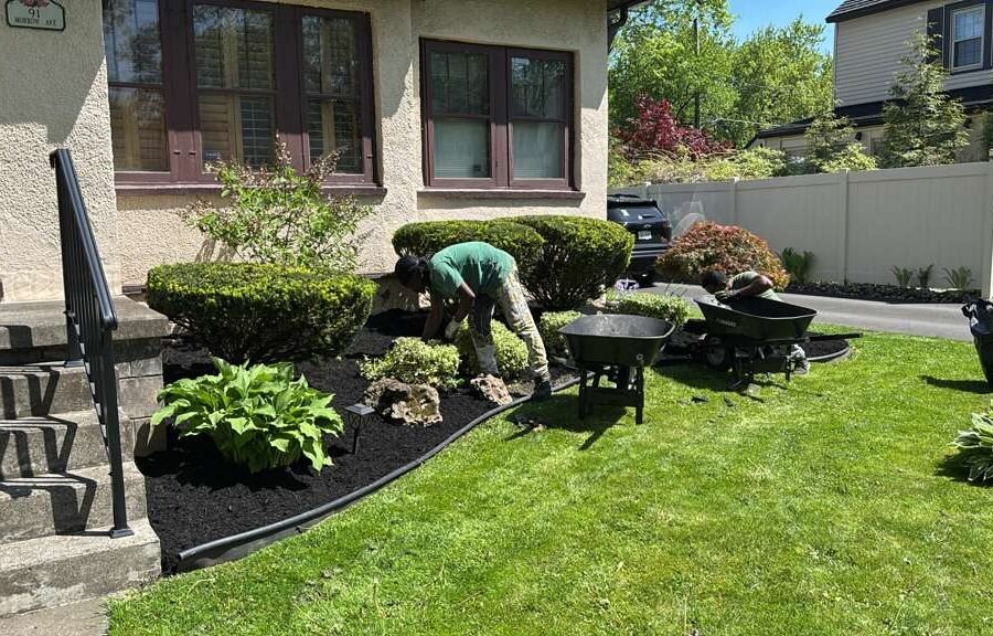 Completed landscaping project by KP Landscaping in Buffalo NY