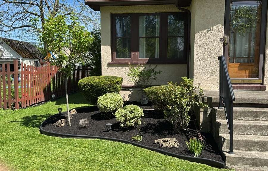 Completed landscaping project by KP Landscaping in Buffalo NY