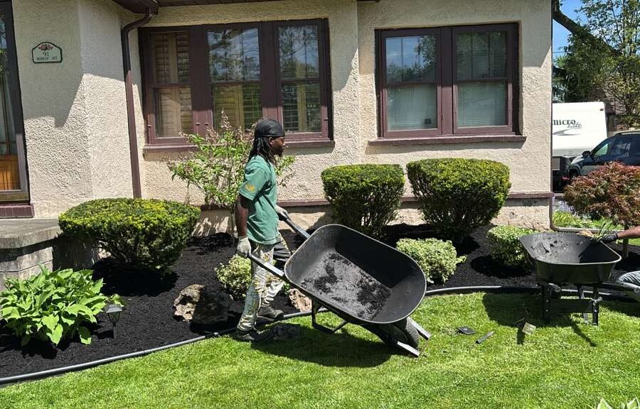Completed landscaping project by KP Landscaping in Buffalo NY