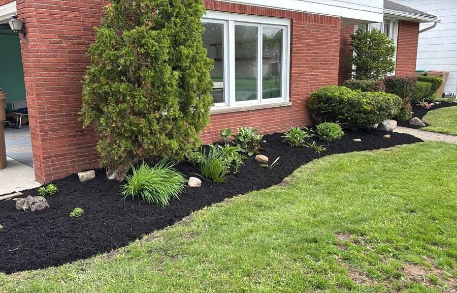 Completed landscaping project by KP Landscaping in Buffalo NY