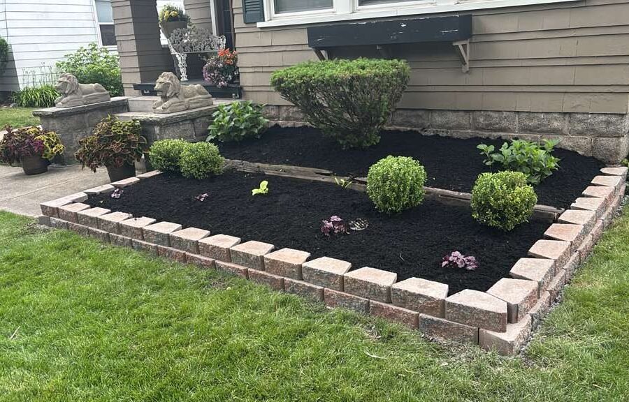 Completed landscaping project by KP Landscaping in Buffalo NY