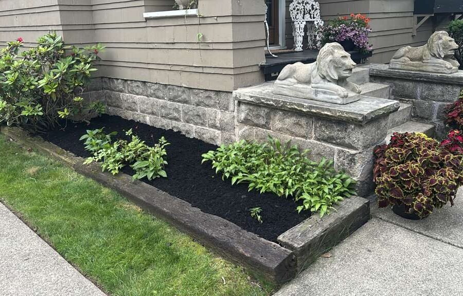 Completed landscaping project by KP Landscaping in Buffalo NY
