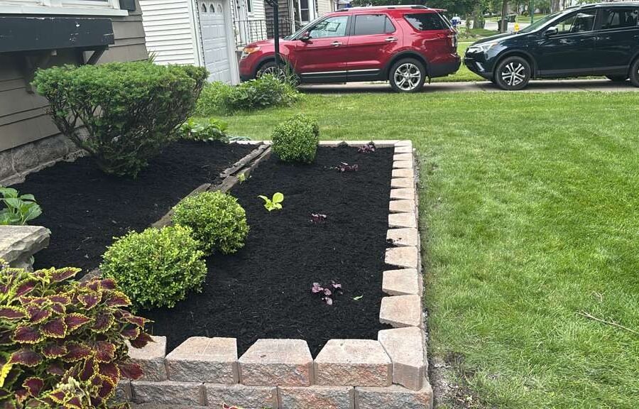Completed landscaping project by KP Landscaping in Buffalo NY