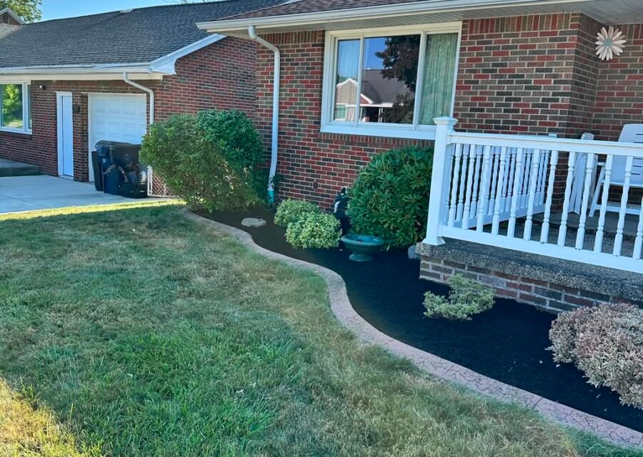 Completed landscaping project by KP Landscaping in Buffalo NY